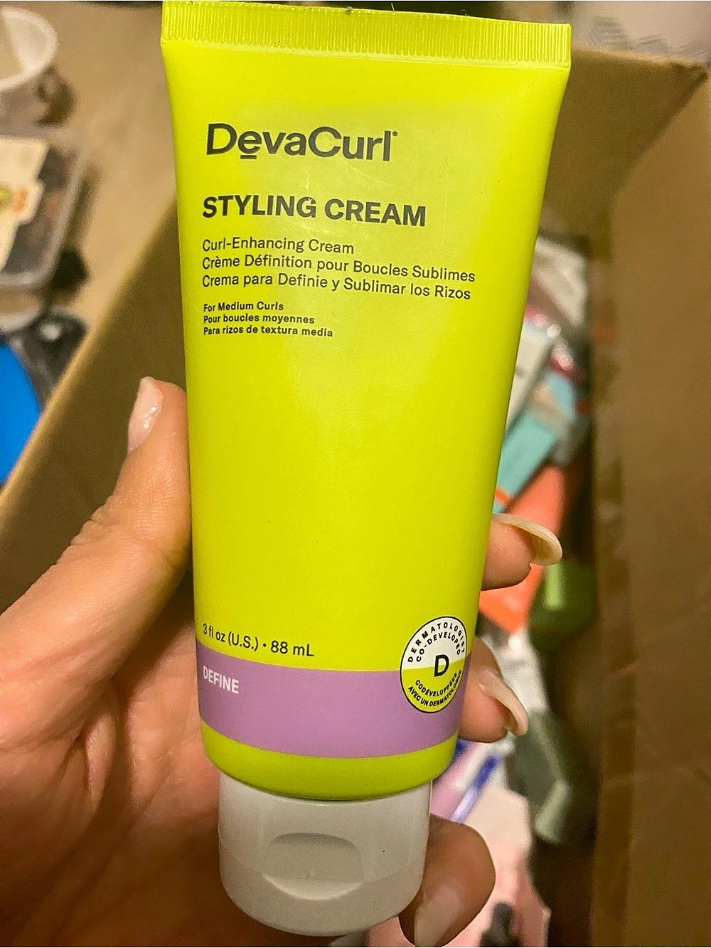 DevaCurl Styling Cream Touchable Moisturizing Definer 3 oz